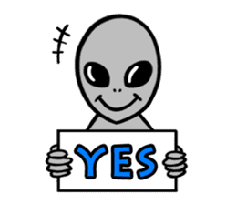 Space Alien sticker #687910