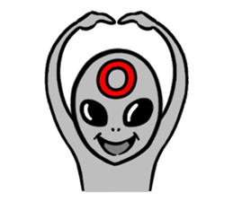 Space Alien sticker #687912