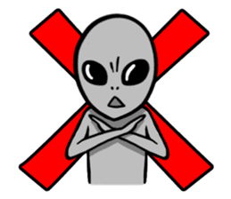 Space Alien sticker #687913