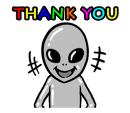 Space Alien sticker #687914