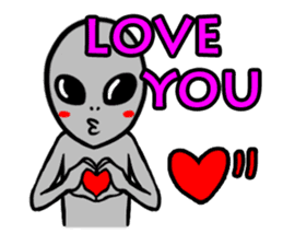 Space Alien sticker #687921