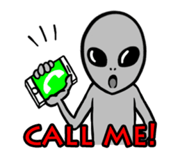 Space Alien sticker #687935