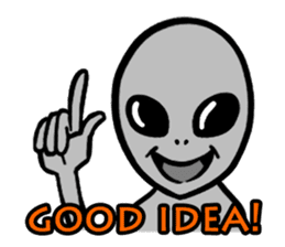 Space Alien sticker #687937