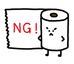 Toilet paper sticker2 sticker #688075