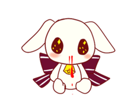 Ribbon rabbit* sticker #688428