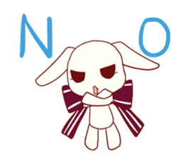 Ribbon rabbit* sticker #688434