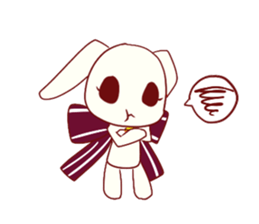Ribbon rabbit* sticker #688435