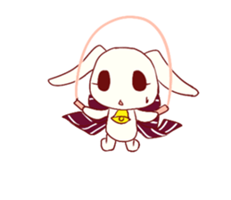 Ribbon rabbit* sticker #688441