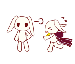 Ribbon rabbit* sticker #688446