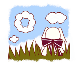 Ribbon rabbit* sticker #688448