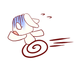 Ribbon rabbit* sticker #688449