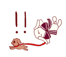 Ribbon rabbit* sticker #688451