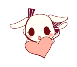 Ribbon rabbit* sticker #688463