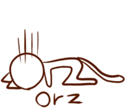 White cat sticker #689296