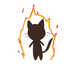 White cat sticker #689305