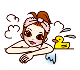 Girl power up stamp sticker #689511