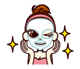 Girl power up stamp sticker #689516