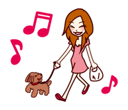 Girl power up stamp sticker #689518