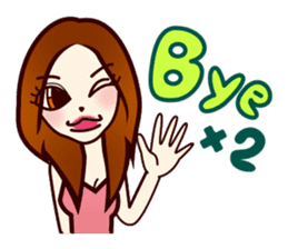 Girl power up stamp sticker #689520