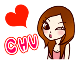 Girl power up stamp sticker #689523