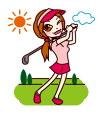 Girl power up stamp sticker #689544