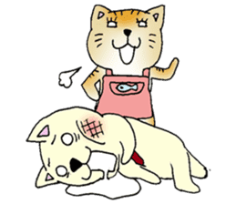 Dog husband and Cat wife sticker #689759
