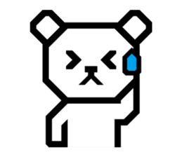 Daily conversation of bear | DOTMAN 1.0 sticker #695513