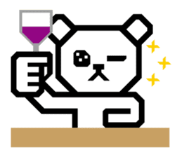 Daily conversation of bear | DOTMAN 1.0 sticker #695516
