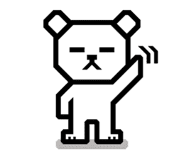 Daily conversation of bear | DOTMAN 1.0 sticker #695525