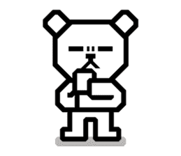 Daily conversation of bear | DOTMAN 1.0 sticker #695526