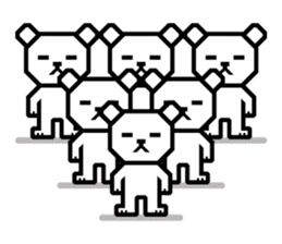 Daily conversation of bear | DOTMAN 1.0 sticker #695539