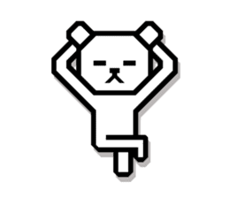 Daily conversation of bear | DOTMAN 1.0 sticker #695543