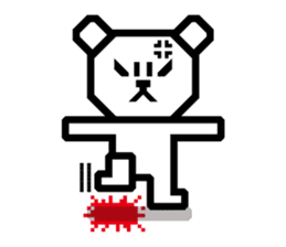 Daily conversation of bear | DOTMAN 1.0 sticker #695548