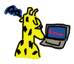 Giraffe Programmer sticker #695551