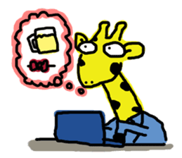 Giraffe Programmer sticker #695567