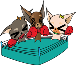 Cute Chihuahua dogs - best friends set sticker #696359