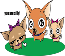 Cute Chihuahua dogs - best friends set sticker #696361