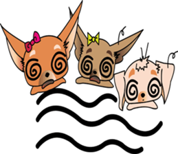 Cute Chihuahua dogs - best friends set sticker #696363