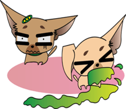 Cute Chihuahua dogs - best friends set sticker #696366