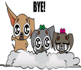 Cute Chihuahua dogs - best friends set sticker #696373