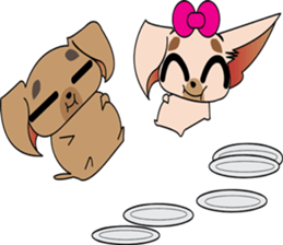 Cute Chihuahua dogs - best friends set sticker #696375