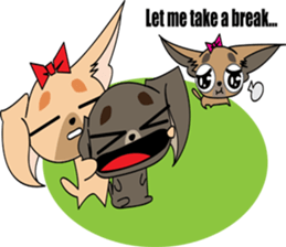 Cute Chihuahua dogs - best friends set sticker #696377