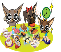 Cute Chihuahua dogs - best friends set sticker #696378