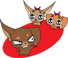 Cute Chihuahua dogs - best friends set sticker #696381