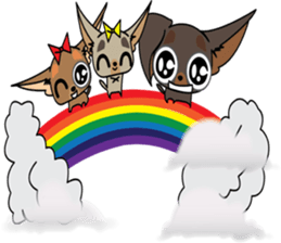 Cute Chihuahua dogs - best friends set sticker #696382