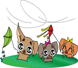 Cute Chihuahua dogs - best friends set sticker #696384