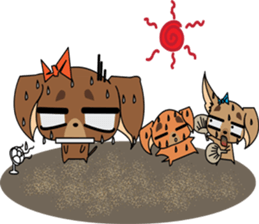 Cute Chihuahua dogs - best friends set sticker #696390