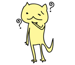 Illness cat stamp sticker #697035