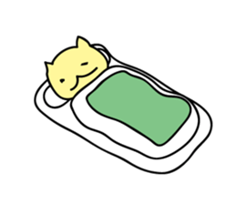 Illness cat stamp sticker #697041