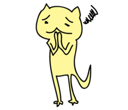 Illness cat stamp sticker #697043